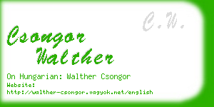 csongor walther business card